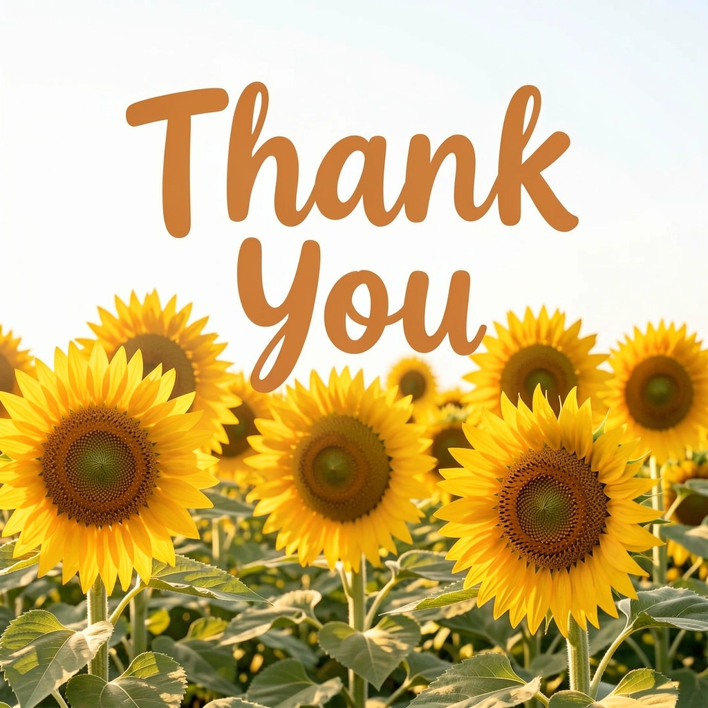 thank you images — sunflowers 3 (free download)