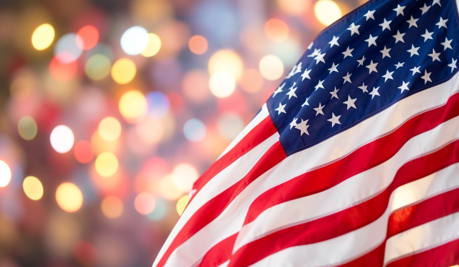 usa flag background — bokeh 4 (free download)