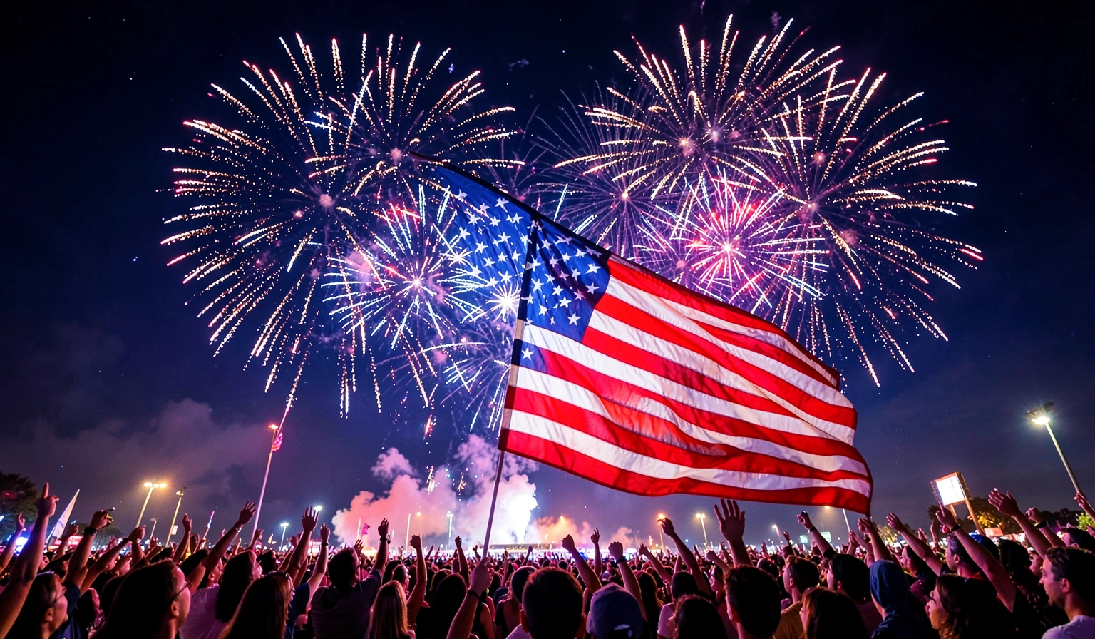 usa flag background — fireworks 1 (free download)