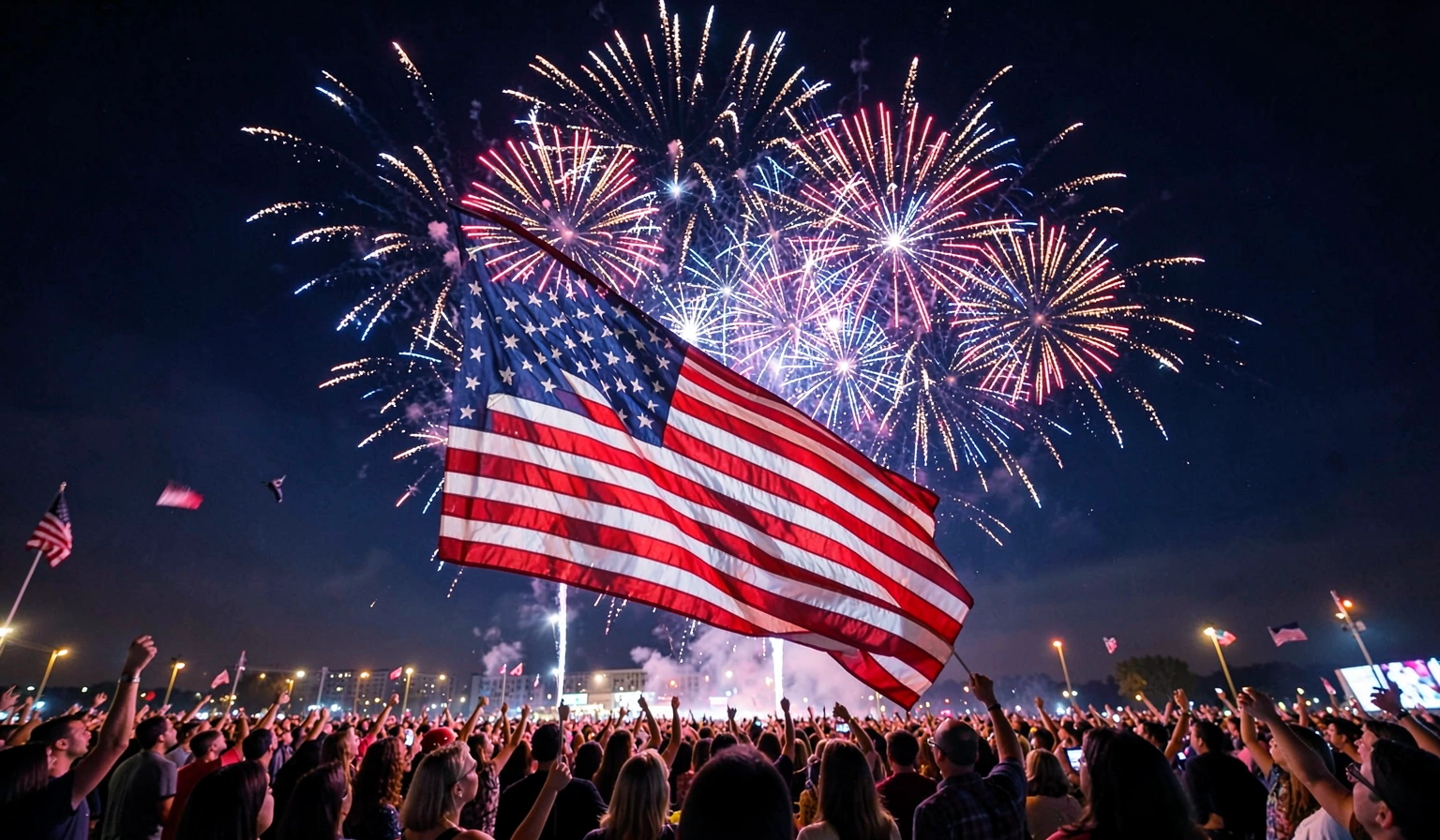 usa flag background — fireworks 4 (free download)