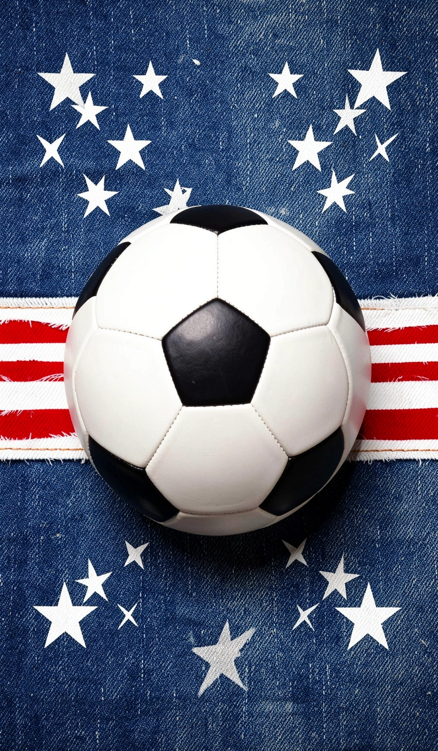 usa soccer wallpaper — denim flag 1 (free download)