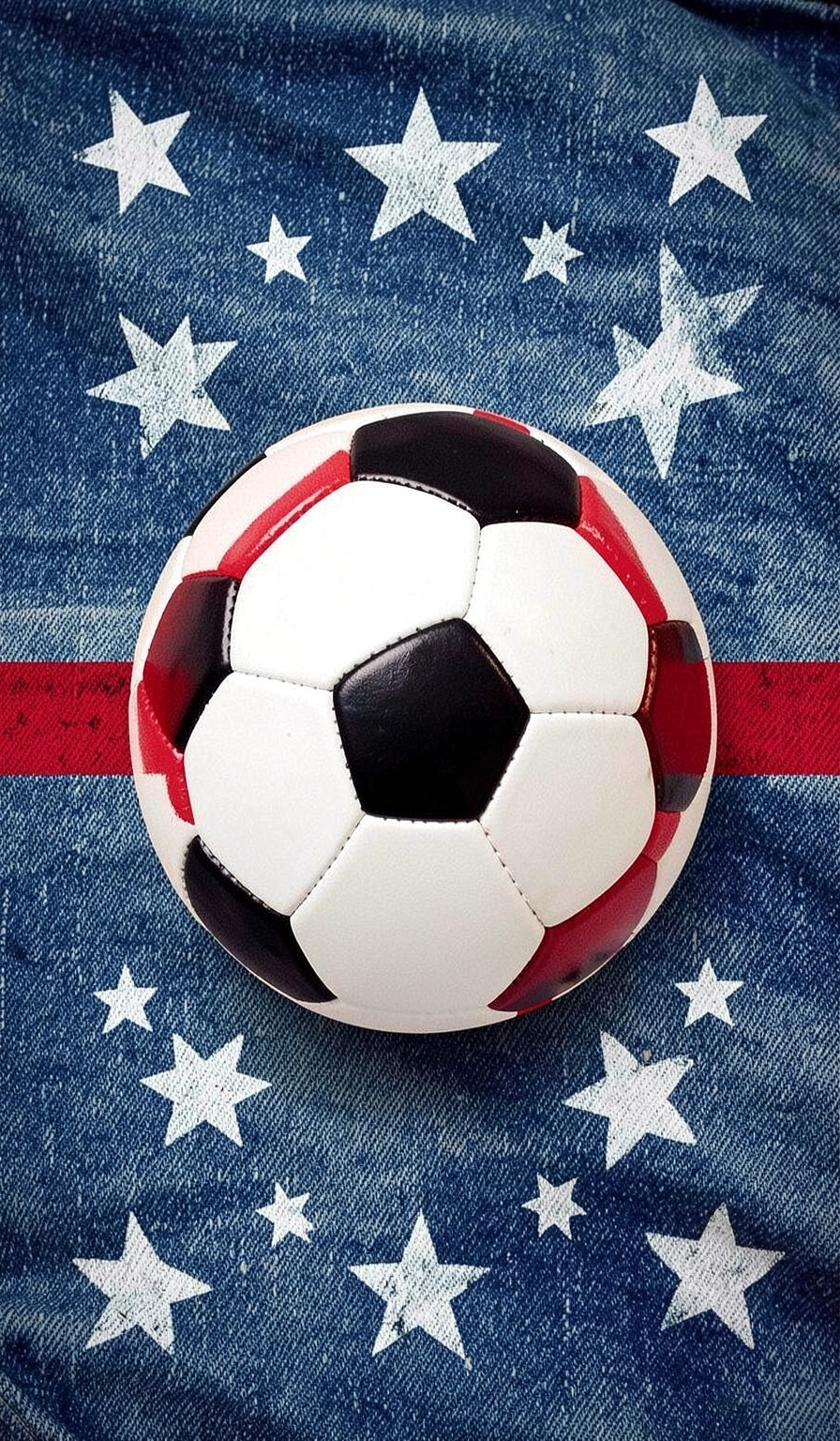 usa soccer wallpaper — denim flag 2 (free download)