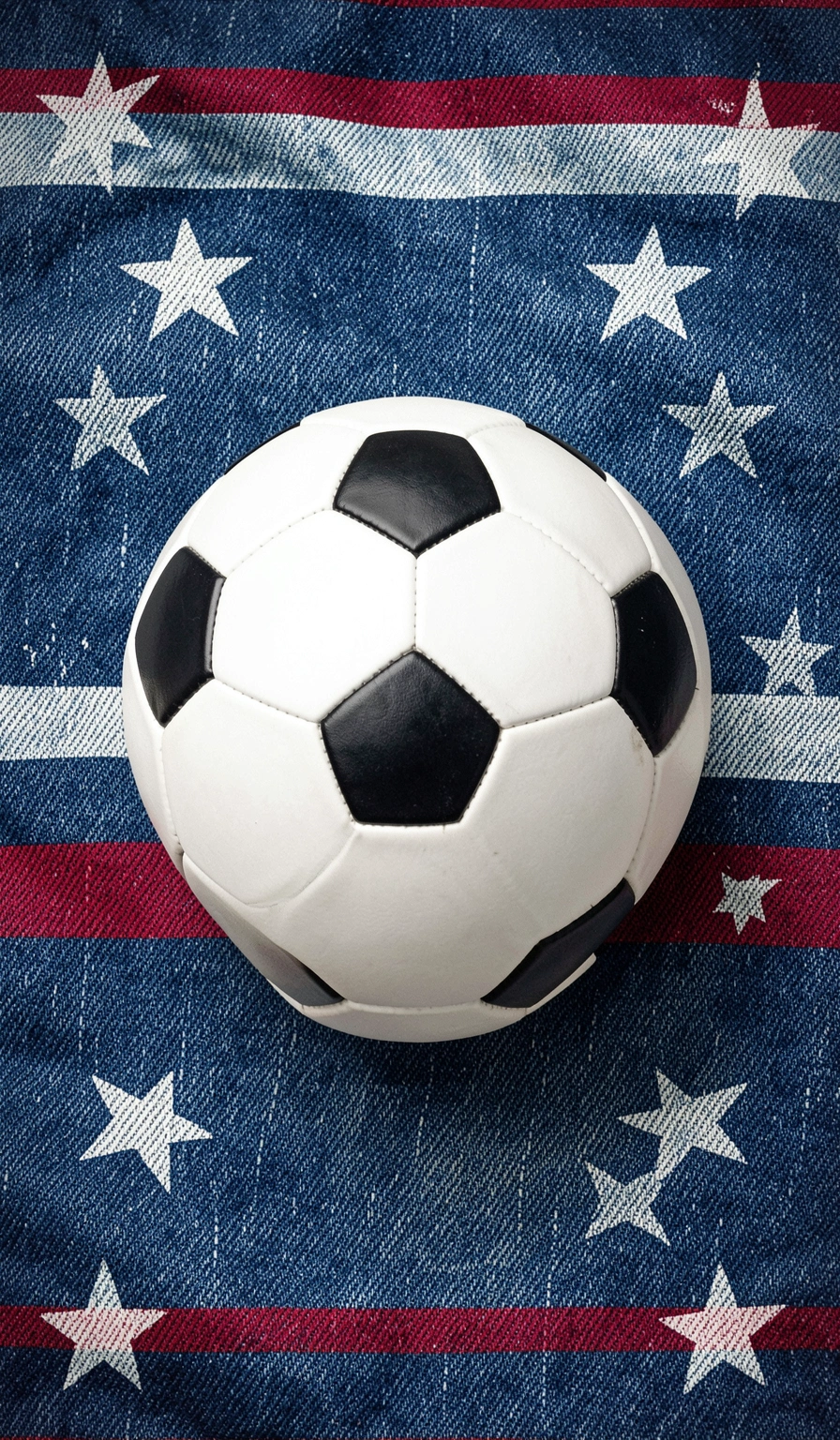 usa soccer wallpaper — denim flag 4 (free download)