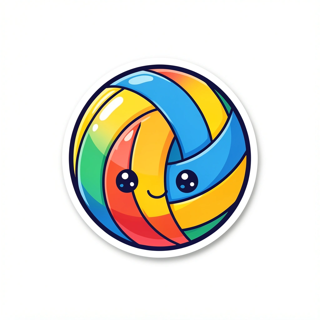 volleyball clipart — ball cartoon 2 (free download)