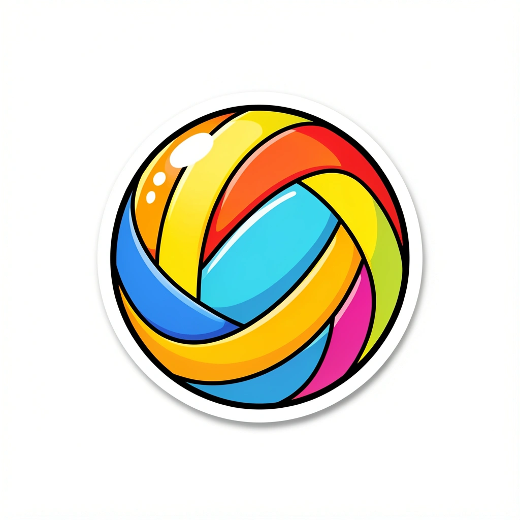 volleyball clipart — ball cartoon 3 (free download)