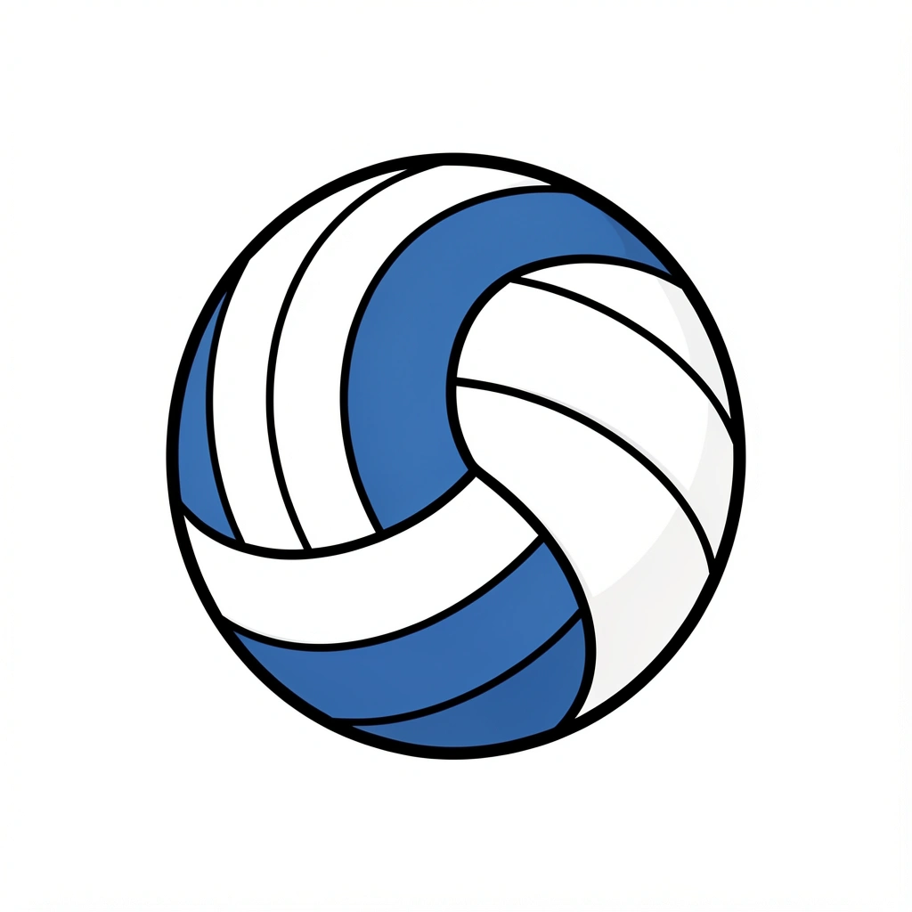 volleyball clipart — ball classic 2 (free download)