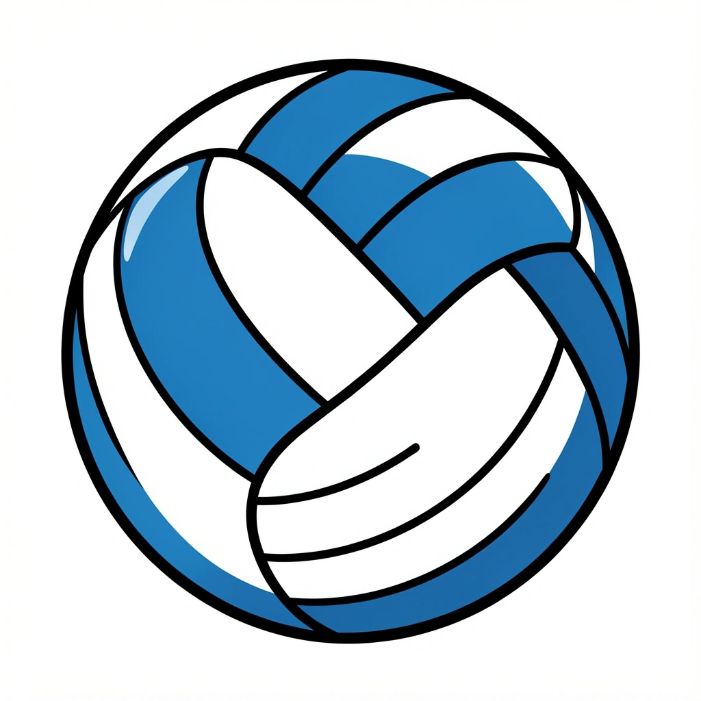 volleyball clipart — ball classic 3 (free download)