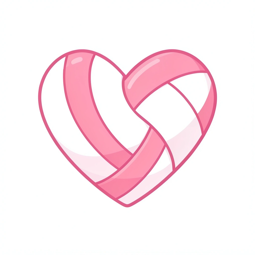 volleyball clipart — heart ball 1 (free download)