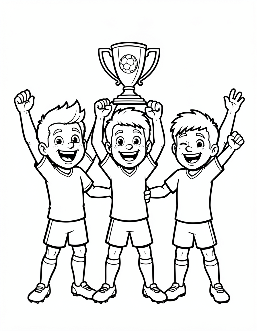 world cup coloring pages — champion team 1 (free download)