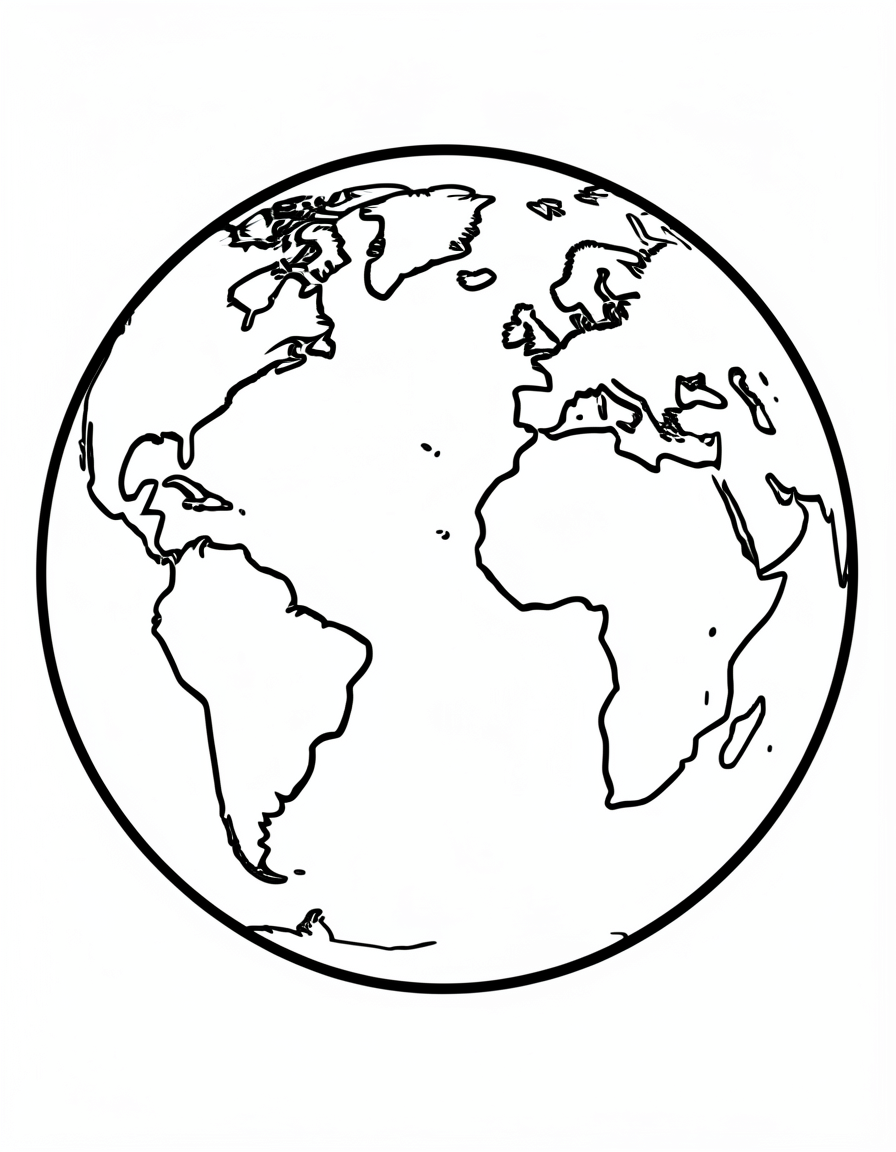 world cup coloring pages — globe ball 3 (free download)